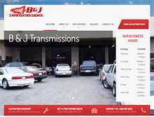 Tablet Screenshot of bjtransmissions.com